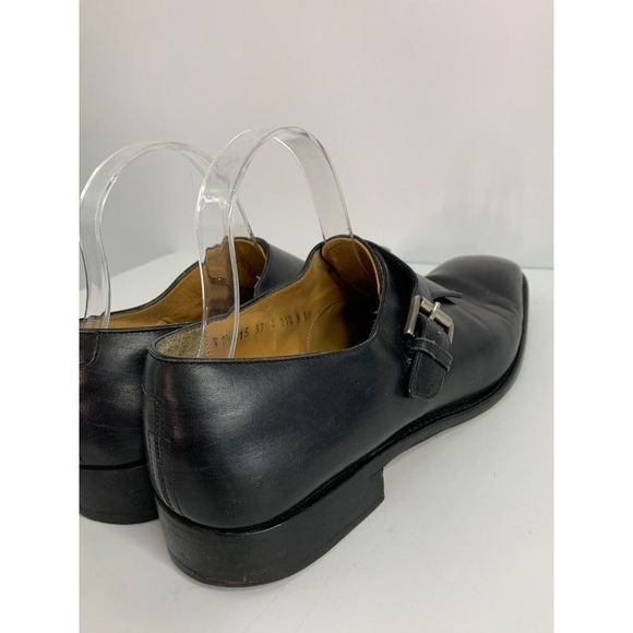 Salvatore Ferragamo Tramezza Single Monk Strap Dress shoes Men 9D Black 6105 main image 5